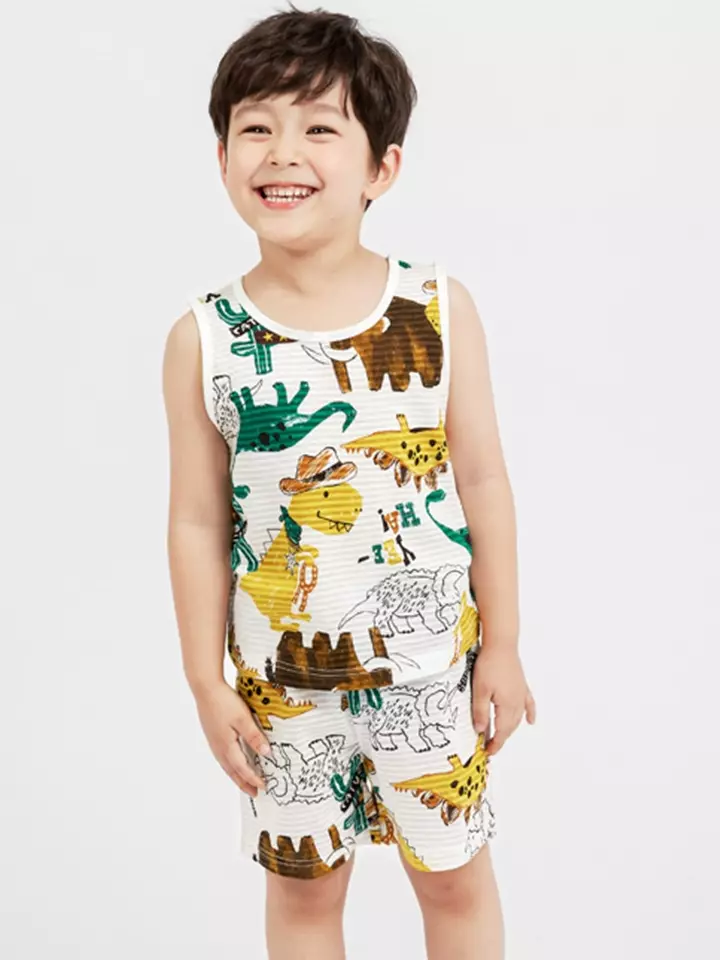 Cow Dino Sleeveless Set