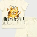 Piano Cat Sluv Cotton Modal