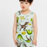 Green Rex Sleeveless Set