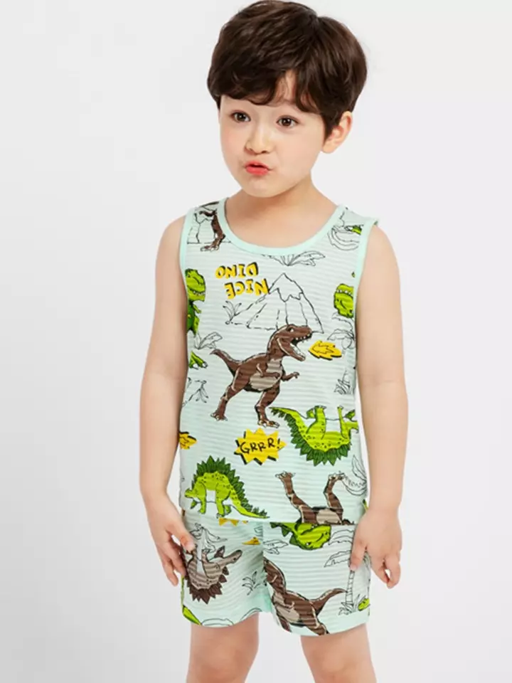 Green Rex Sleeveless Set