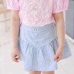 Button Denim Skirt