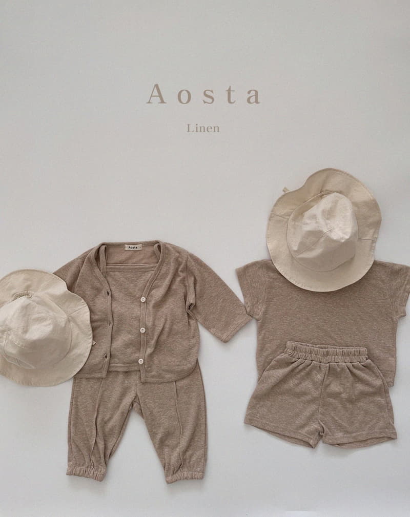 Aosta - Korean Children Fashion - #designkidswear - Linen Tee - 4