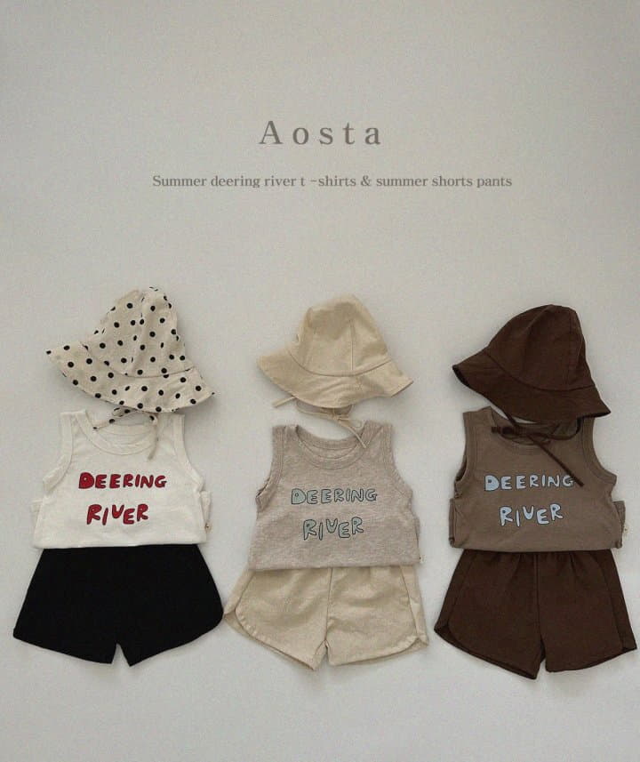 Aosta - Korean Children Fashion - #kidsshorts - River Tee