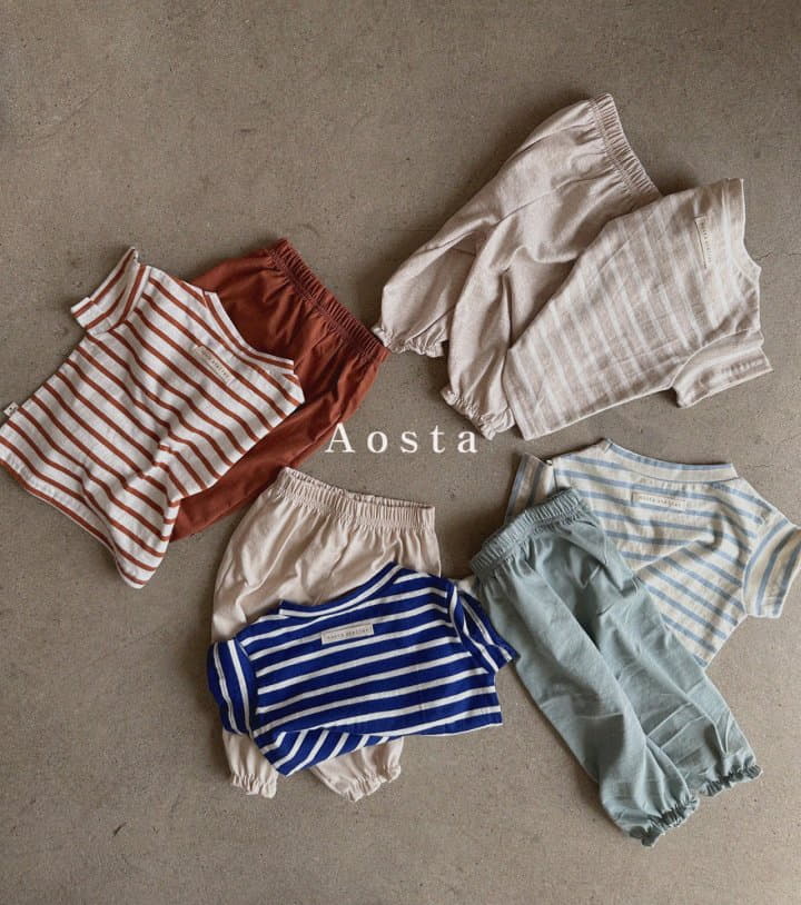 Aosta - Korean Children Fashion - #kidsshorts - Signiture Tee - 4