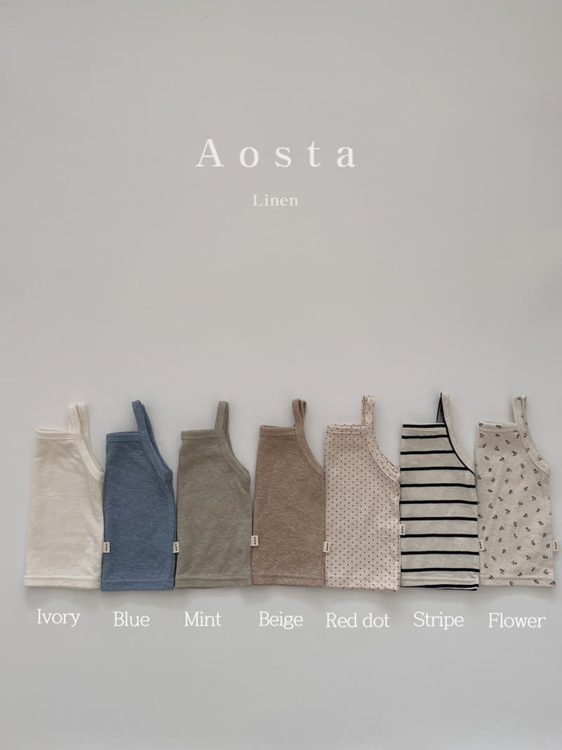 Aosta - Korean Children Fashion - #stylishchildhood - Linen Sleeveless