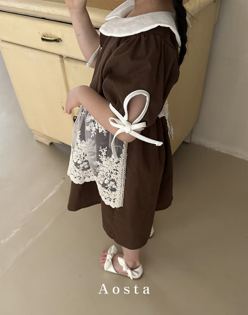 Aosta - Korean Children Fashion - #prettylittlegirls - Lace Apron 0~5y - 4