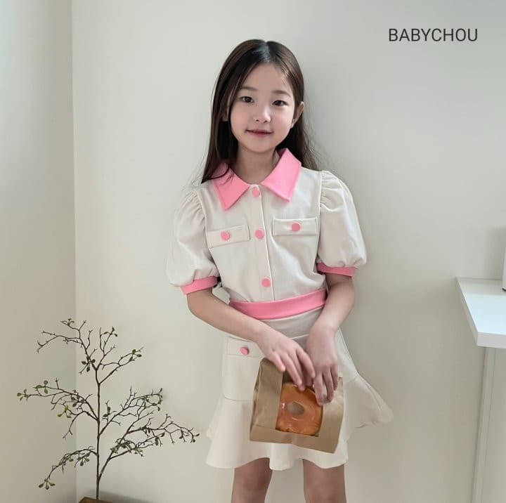 Babychou - Korean Children Fashion - #childofig - Juliet Top Bottom Set - 4