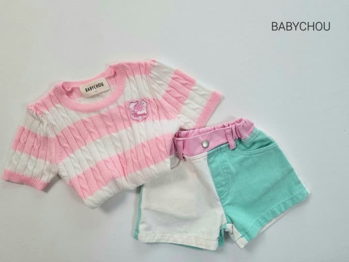 Babychou - Korean Children Fashion - #discoveringself - Summer Cable Tee