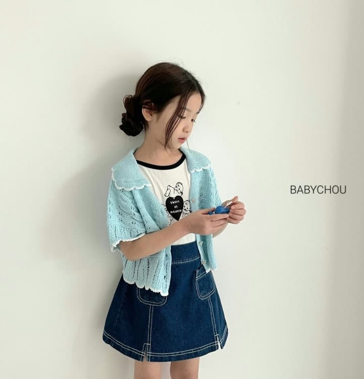 Babychou - Korean Children Fashion - #fashionkids - Angel Heart Tee - 6