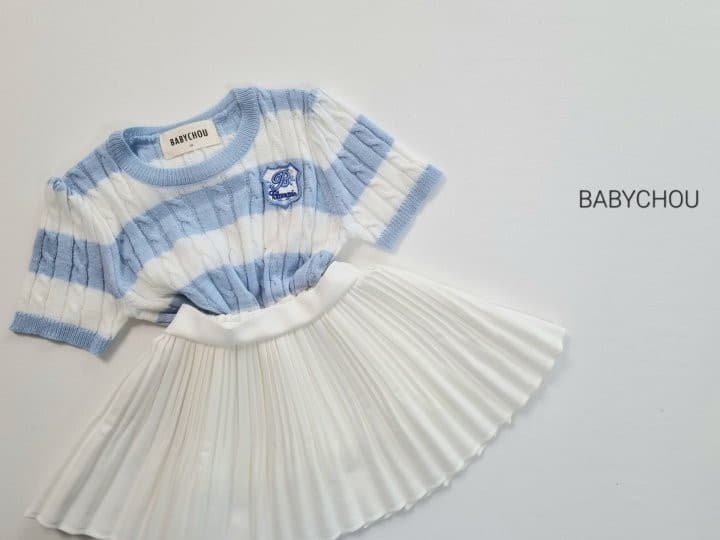 Babychou - Korean Children Fashion - #littlefashionista - Summer Cable Tee - 7