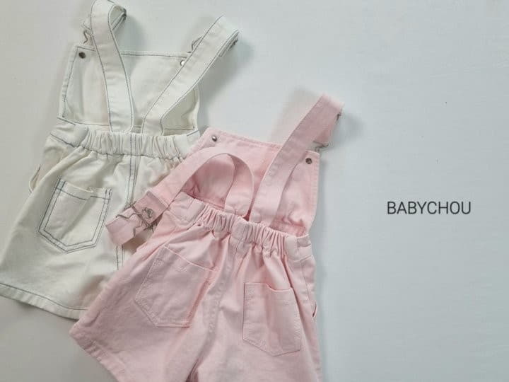 Babychou - Korean Children Fashion - #magicofchildhood - Cherry Dungarees Pants