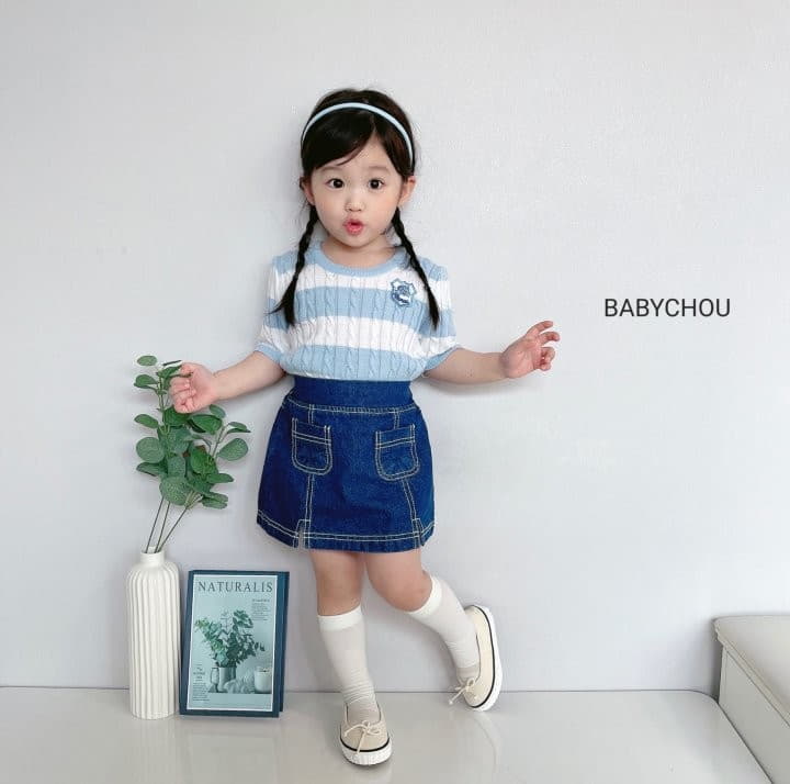 Babychou - Korean Children Fashion - #minifashionista - Summer Cable Tee - 9