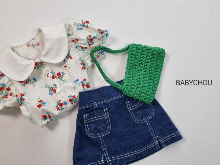 Babychou - Korean Children Fashion - #minifashionista - Slit Denim Skrit - 8