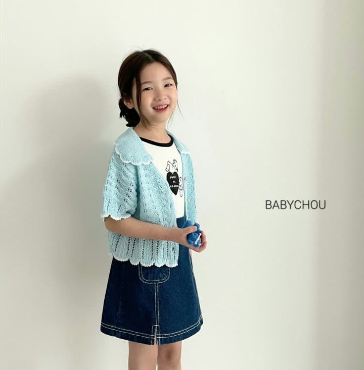 Babychou - Korean Children Fashion - #stylishchildhood - Slit Denim Skrit - 12