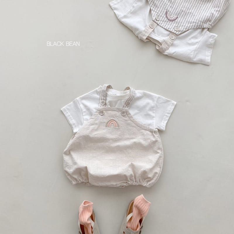 Black Bean - Korean Baby Fashion - #babyclothing - Bebe Morning Dungarees Set - 10