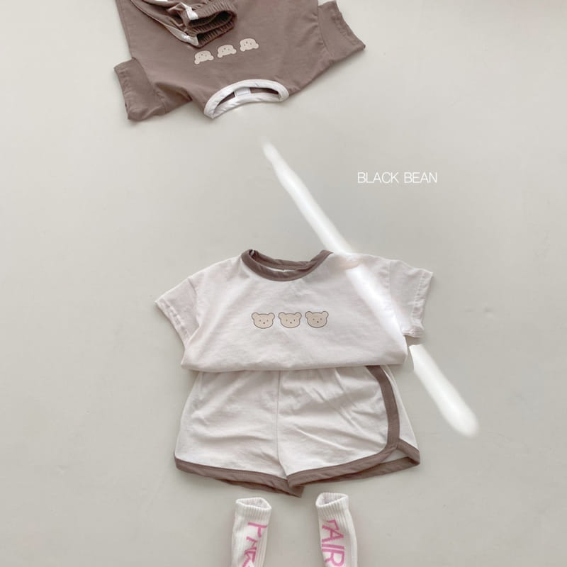 Black Bean - Korean Baby Fashion - #babylifestyle - Friends Bebe Top Bottom Set - 12