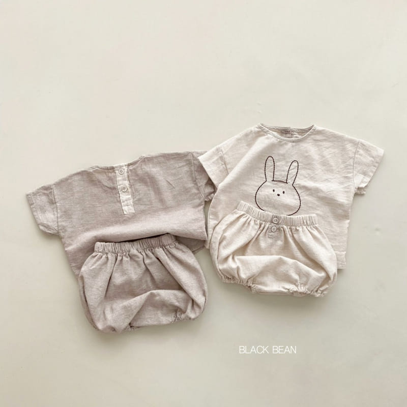 Black Bean - Korean Baby Fashion - #babylifestyle - Belly Bebe Top Bottom Set - 11