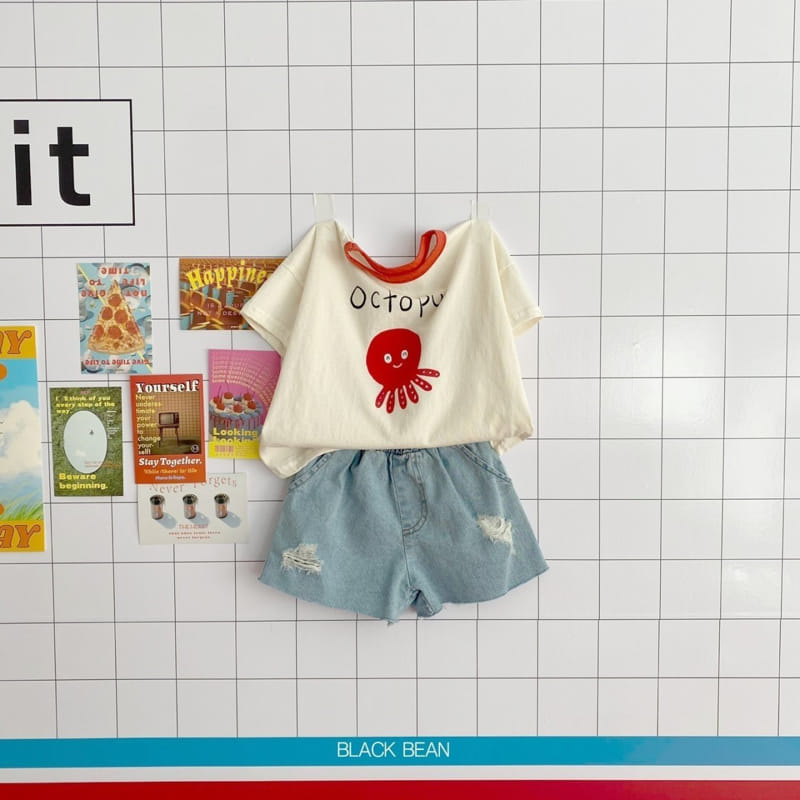 Black Bean - Korean Children Fashion - #childofig - Octopus Tee