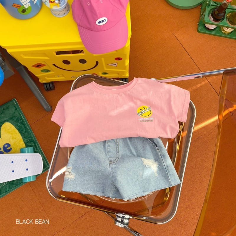 Black Bean - Korean Children Fashion - #littlefashionista - 615 Vintage Denim Shorts - 2