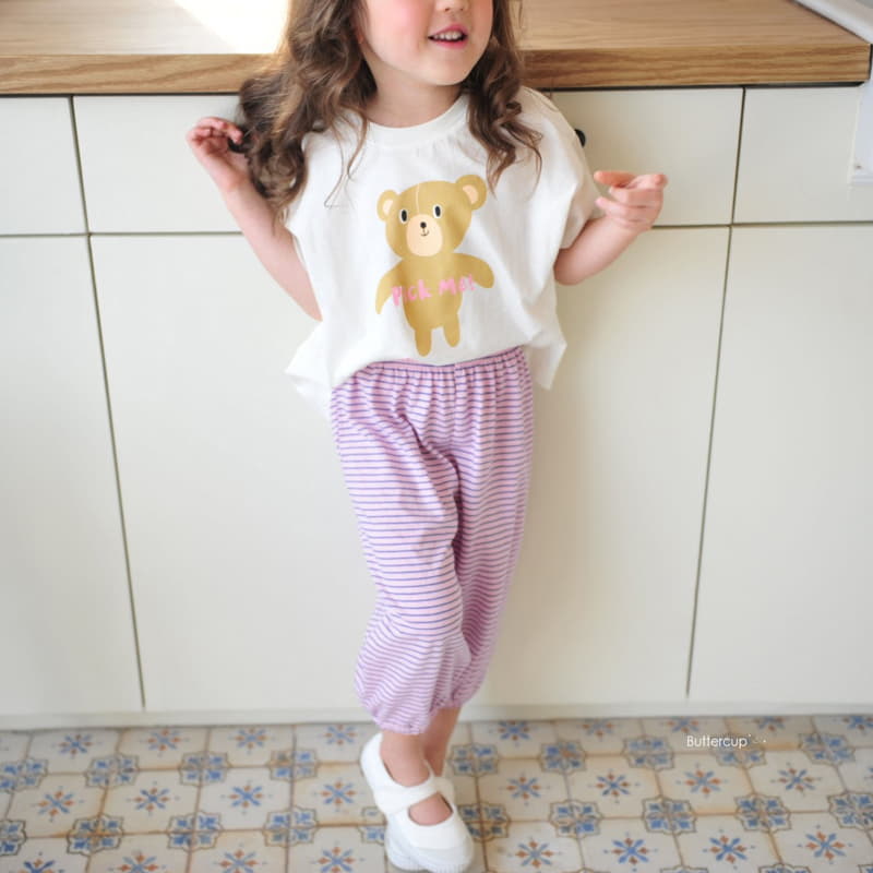 Buttercup - Korean Children Fashion - #discoveringself - Pick Me Bear Color Tee - 6