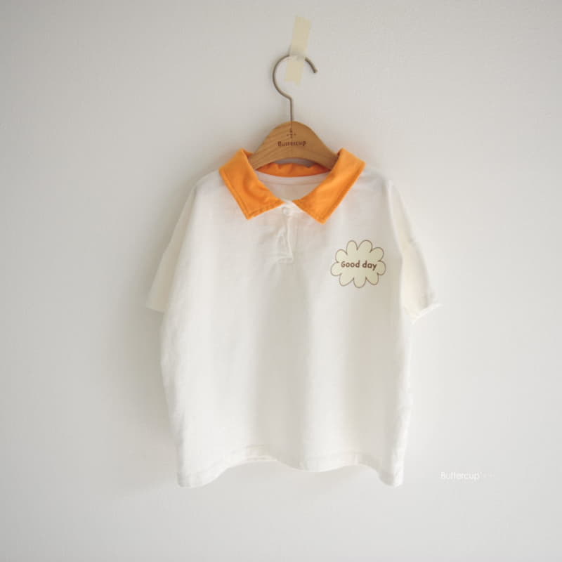 Buttercup - Korean Children Fashion - #littlefashionista - Good Day Collar Tee