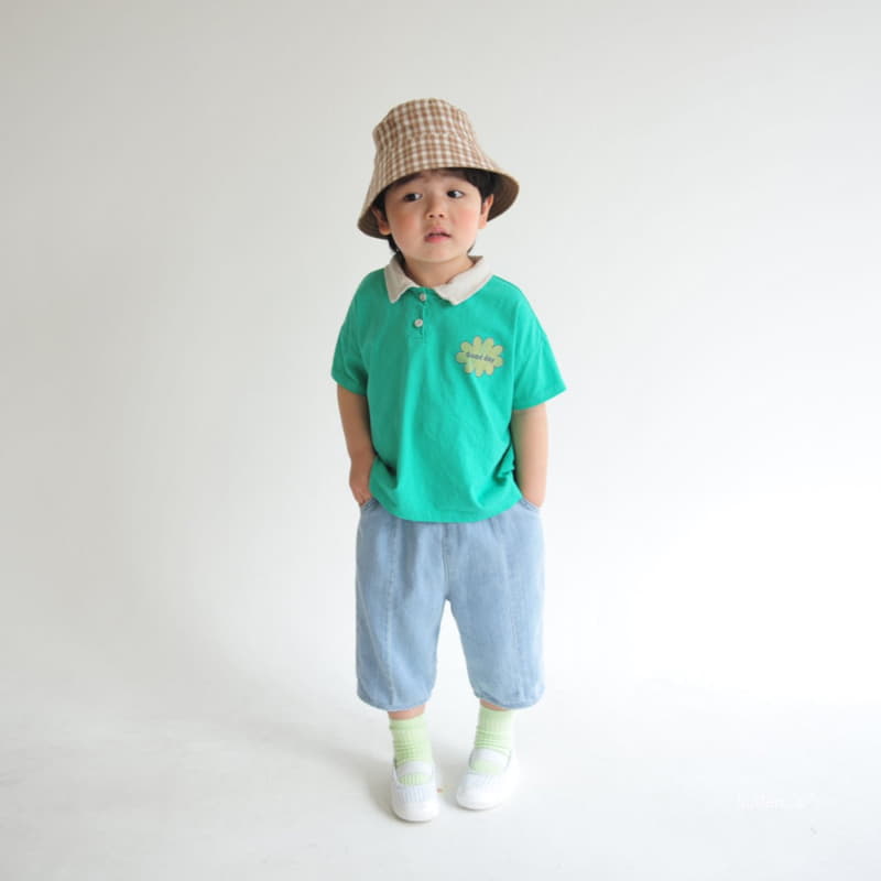 Buttercup - Korean Children Fashion - #stylishchildhood - Good Day Collar Tee - 7