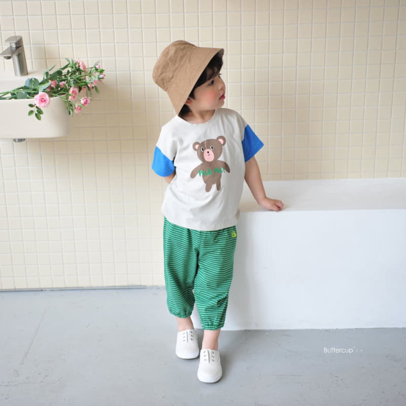 Buttercup - Korean Children Fashion - #stylishchildhood - Pick Me Bear Color Tee - 2