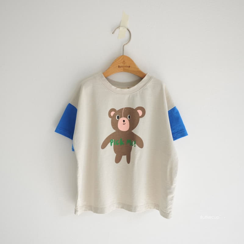 Buttercup - Korean Children Fashion - #toddlerclothing - Pick Me Bear Color Tee