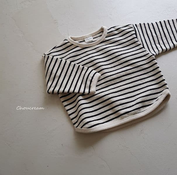 Choucream - Korean Baby Fashion - #onlinebabyshop - Bebe Stripes Piping Tee - 11