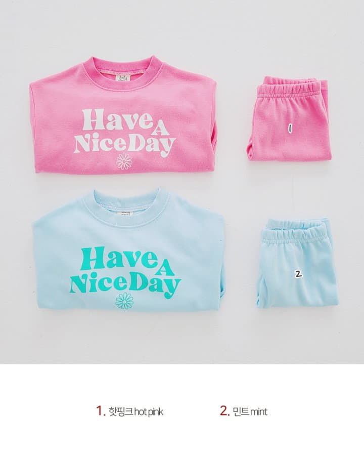 Daily Daily - Korean Children Fashion - #Kfashion4kids - Have A Daisy Top Bottom Set