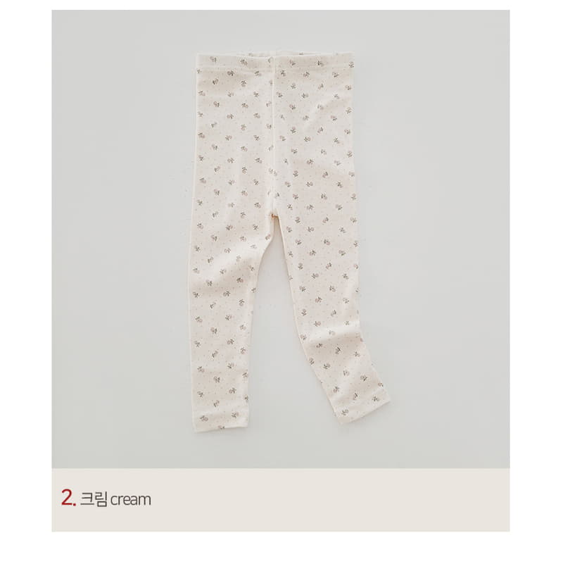 Daily Daily - Korean Children Fashion - #childofig - Floral Leggings - 2