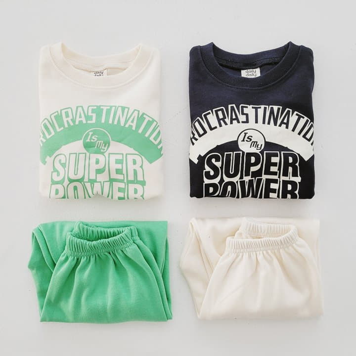 Daily Daily - Korean Children Fashion - #minifashionista - Super Power Top Bottom Set - 8