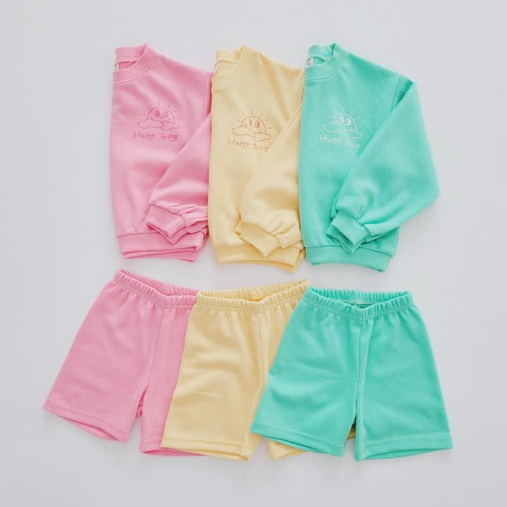 Daily Daily - Korean Children Fashion - #toddlerclothing - U Like Top Bottom Set - 5