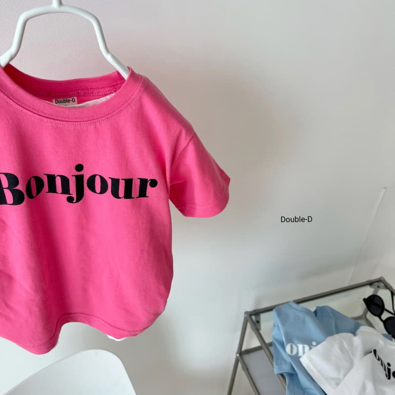 Doubled - Korean Children Fashion - #childofig - Bon Jour Short Sleeves Tee - 10