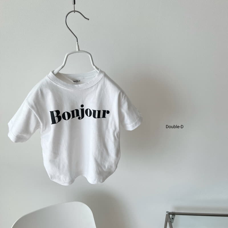 Doubled - Korean Children Fashion - #minifashionista - Bon Jour Short Sleeves Tee - 5