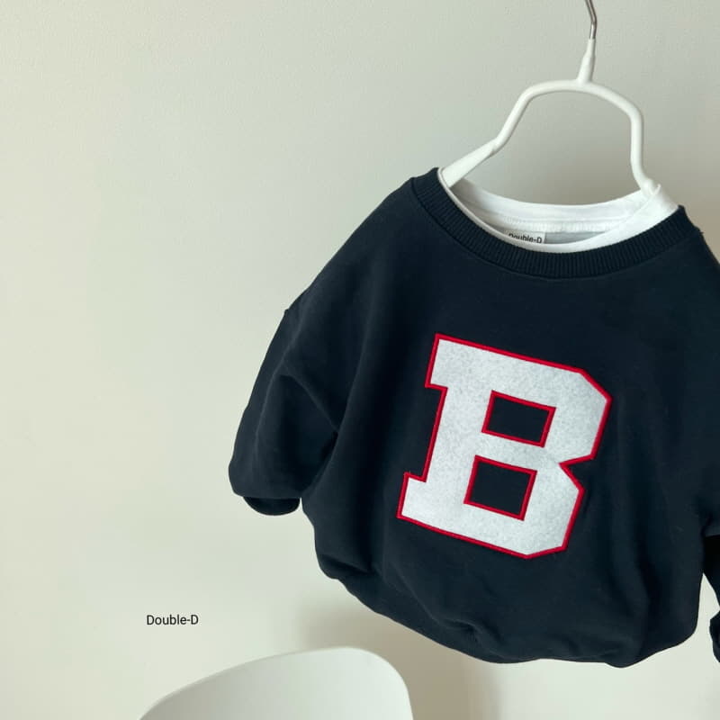 Doubled - Korean Children Fashion - #prettylittlegirls - B Embrodiery Sweatshirt - 3