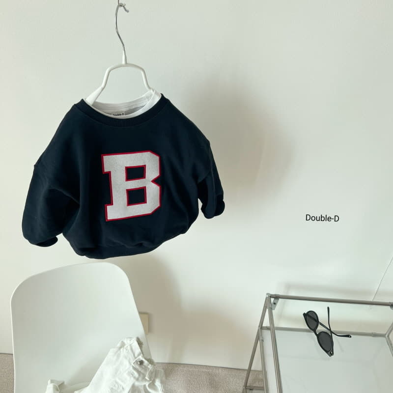 Doubled - Korean Children Fashion - #prettylittlegirls - B Embrodiery Sweatshirt - 4