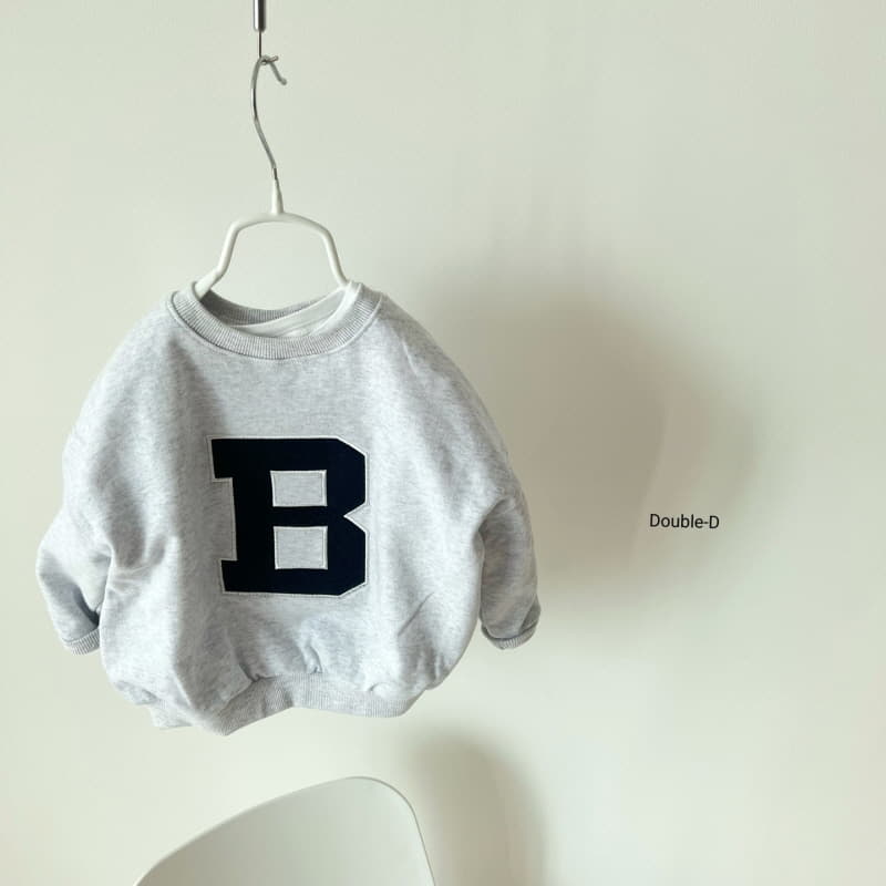 Doubled - Korean Children Fashion - #toddlerclothing - B Embrodiery Sweatshirt - 5