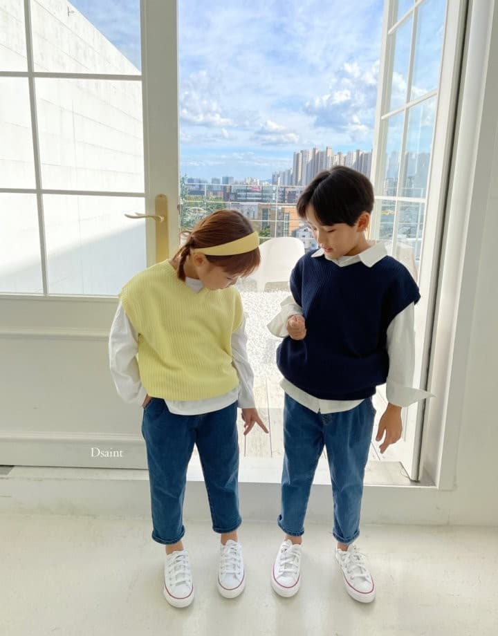 Dsaint - Korean Children Fashion - #Kfashion4kids - Specail Baggy Jeans