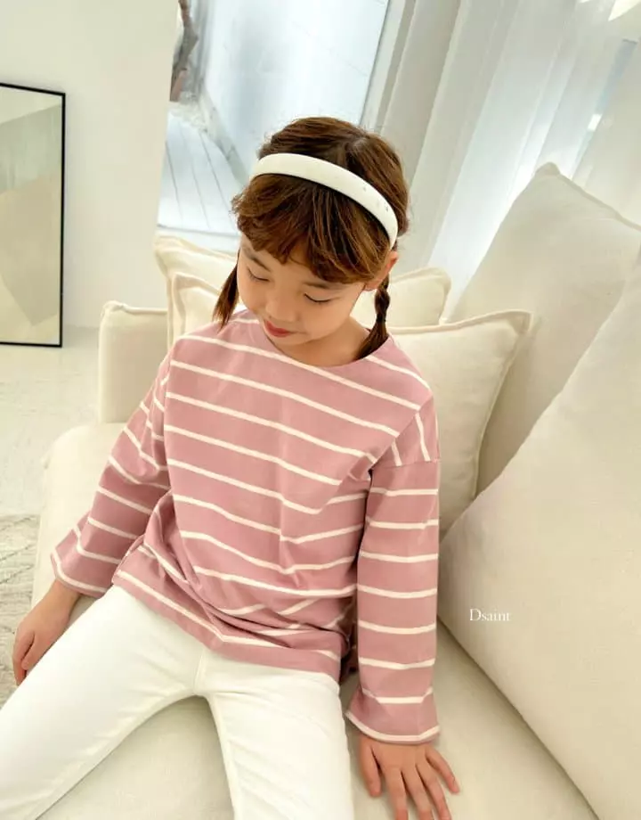 Dsaint - Korean Children Fashion - #childrensboutique - Turn Line Tee - 7