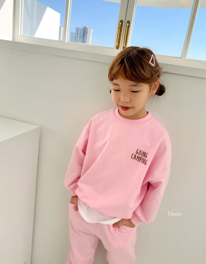 Dsaint - Korean Children Fashion - #childofig - Going Camping Top Bottom Set - 4