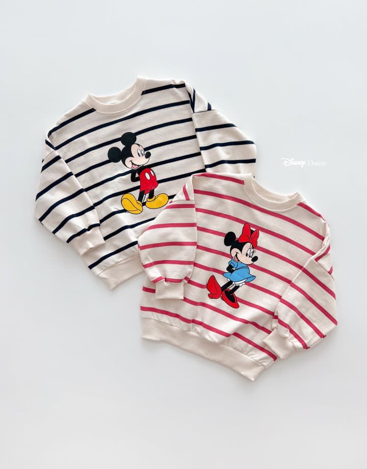 Dsaint - Korean Children Fashion - #kidsshorts - D Line Stripes Sweatshirt