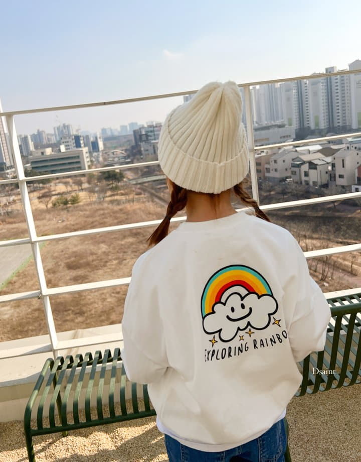 Dsaint - Korean Children Fashion - #kidsstore - Rainbow Sweatshirt - 4