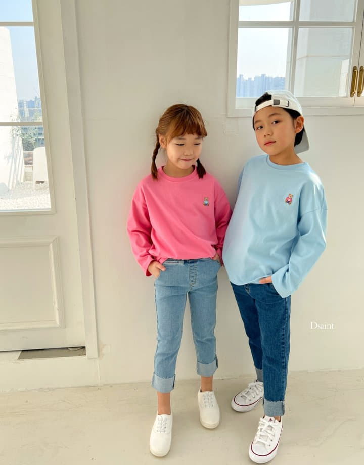 Dsaint - Korean Children Fashion - #littlefashionista - Roll UP Jeans