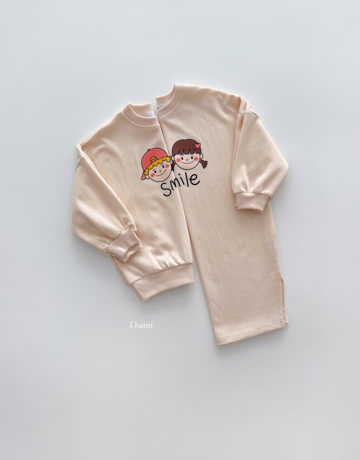 Dsaint - Korean Children Fashion - #littlefashionista - Smile One-piece Sweatshirt - 7