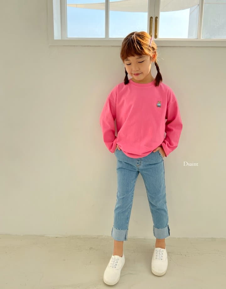 Dsaint - Korean Children Fashion - #magicofchildhood - Roll UP Jeans - 2