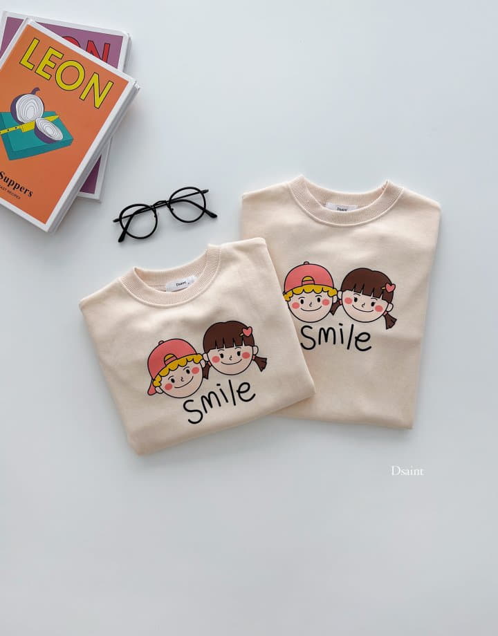 Dsaint - Korean Children Fashion - #magicofchildhood - Smile One-piece Sweatshirt - 8