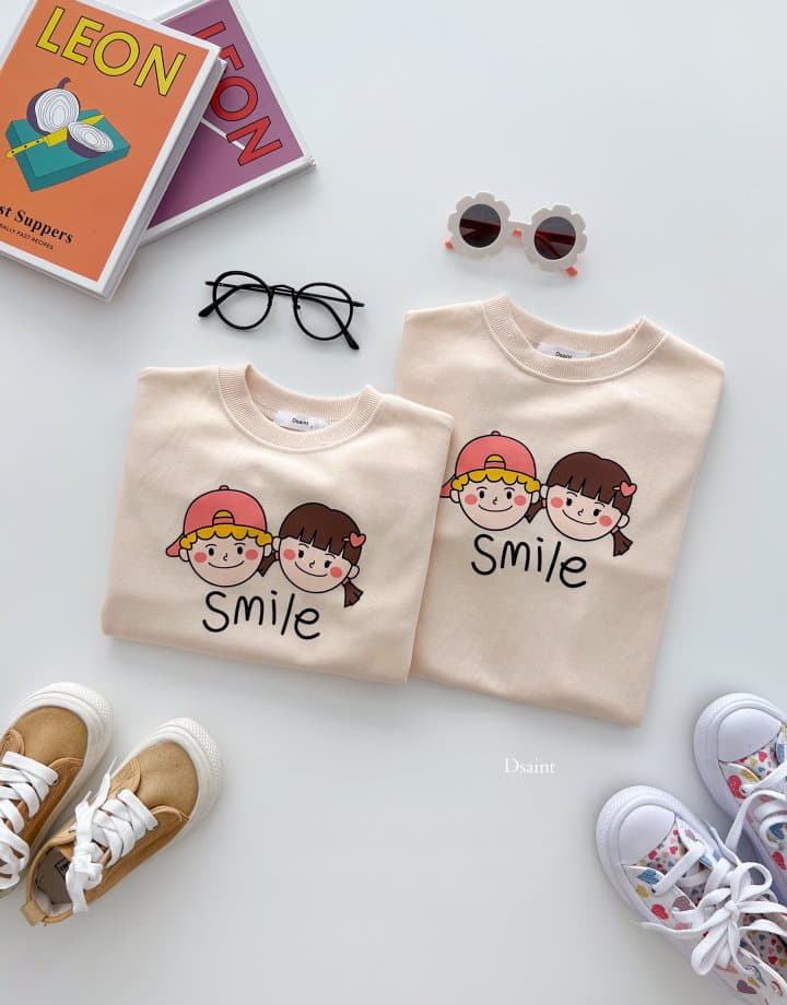 Dsaint - Korean Children Fashion - #minifashionista - Smile One-piece Sweatshirt - 9