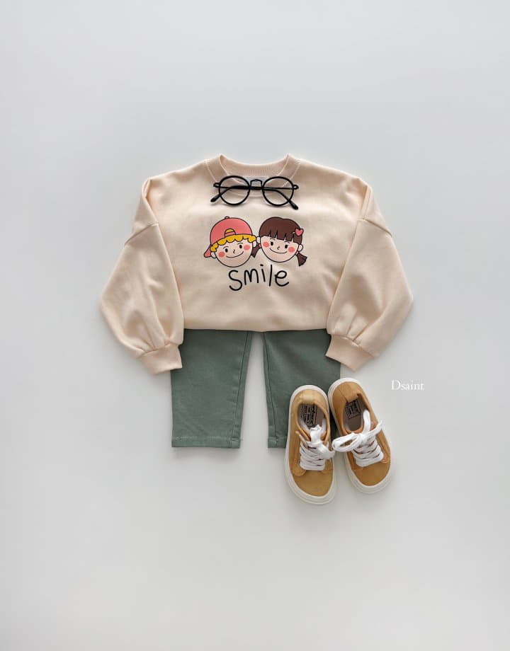 Dsaint - Korean Children Fashion - #prettylittlegirls - Smile One-piece Sweatshirt - 10