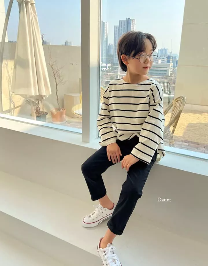 Dsaint - Korean Children Fashion - #prettylittlegirls - Turn Line Tee - 2